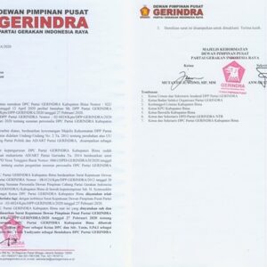 MK DPP Gerindra: Kepengurusan Gerindra Dipimpin H Dahlan Adalah Sah