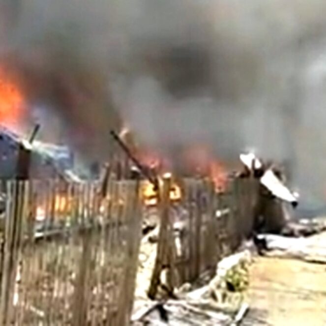 Kebakaran Hebat di Ntonggu Palibelo, Ratusan Rumah Ludes