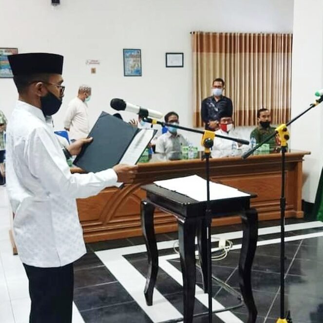 Walikota Bima Lantik H Tafsir Jadi Kepala Dinas Tenaga Kerja