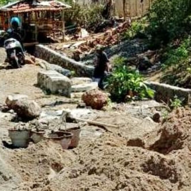 Pekerjaan Revitalisasi Drainase di Madawau Diduga Abaikan Kualitas