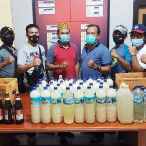 Razia, Polres Bima Kota Amankan Ratusan Botol Miras - Kabar Harian Bima