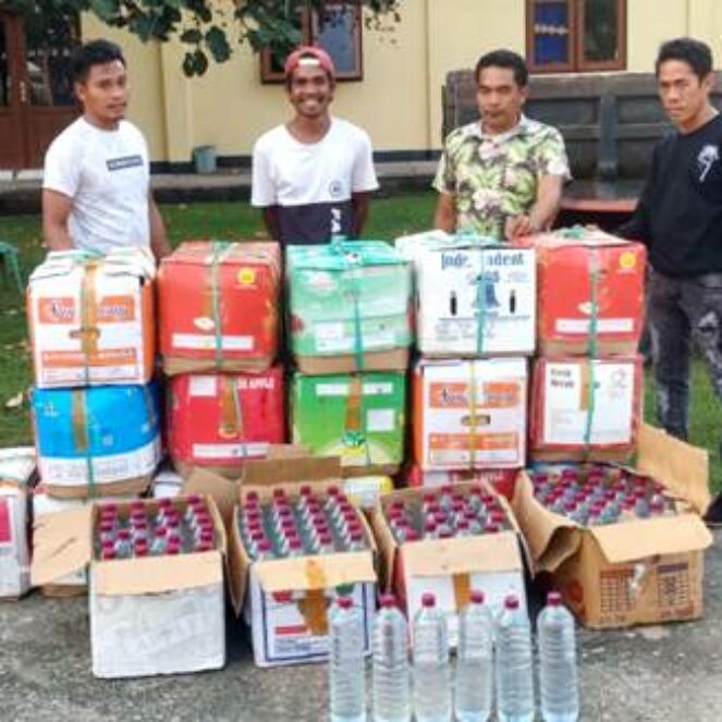 Sat Brimob Amankan 480 Botol Arak di Desa Leu