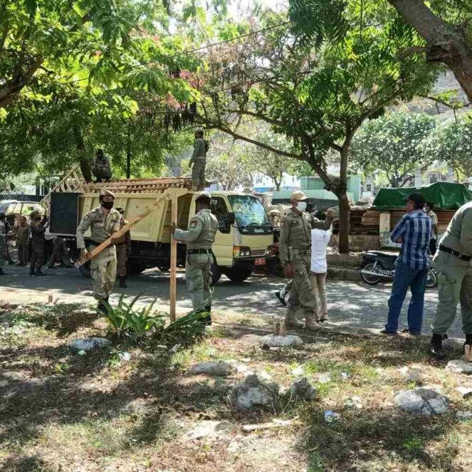 Pemkot Bima “Eksekusi” Blok 70 Tugu Pancasila