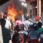 Diduga Arus Pendek, Kios dan Pom Bensin Mini di Wera Terbakar - Kabar Harian Bima