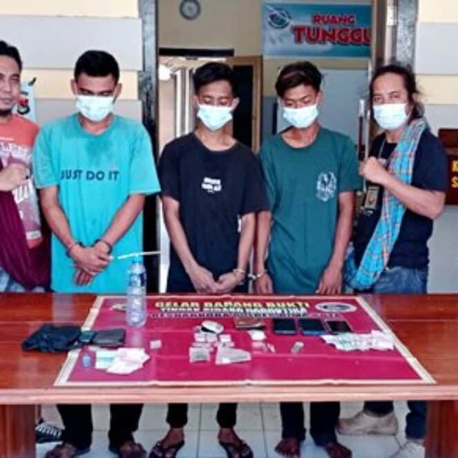 Polisi Sikat Sindikat Narkoba di Kecamatan Langgudu