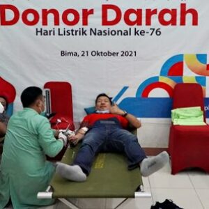 Hari Listrik Nasional, PLN UP3 Bima Gelar Kegiatan Donor Darah