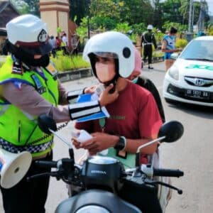 Operasi Keselamatan Rinjani Tahun 2022, Polres Bima Kota Tilang 221 Kendaraan - Kabar Harian Bima