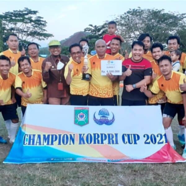 Bungkam K3S, Dikes FC Pertahankan Gelar Juara Korpri Cup