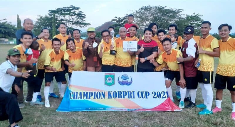 Bungkam K3S, Dikes FC Pertahankan Gelar Juara Korpri Cup - Kabar Harian Bima