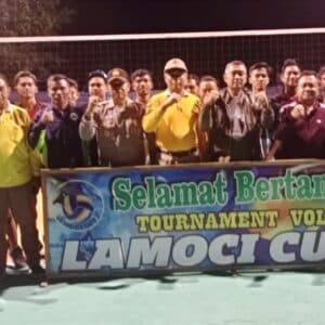 Kapolres Bima Buka Turnamen Voli Lamoci Cup I Desa Cenggu