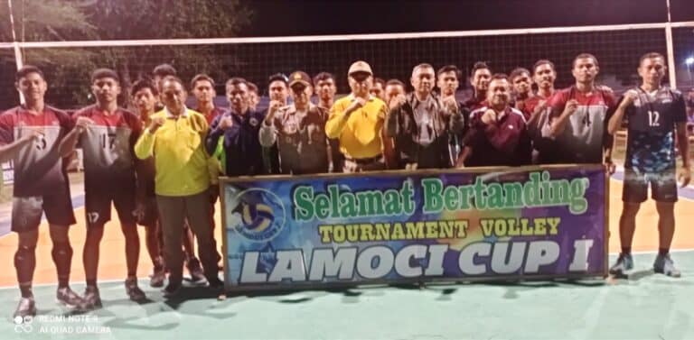 Kapolres Bima Buka Turnamen Voli Lamoci Cup I Desa Cenggu - Kabar Harian Bima