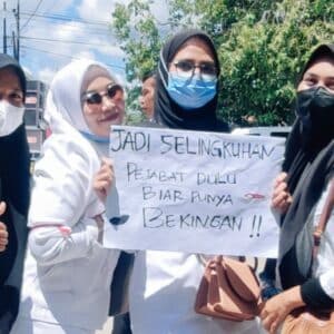 Terkuak Isu Perselingkuhan Pejabat Saat Demonstrasi Nakes Sukarela