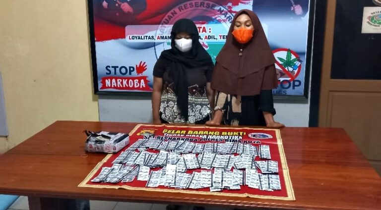 2 Wanita Terduga Penjual Ribuan Tramadol Dibekuk Personil Polsek Rasbar - Kabar Harian Bima