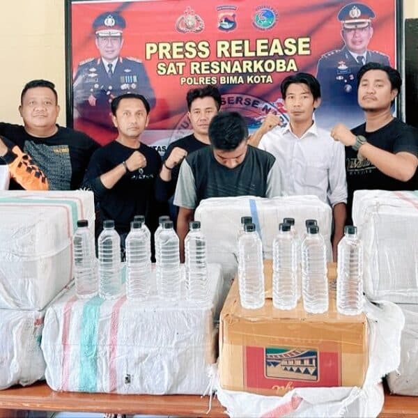Sat Narkoba Ungkap Peredaran Miras Di Kumbe, 480 Botol Arak Bali Diamankan