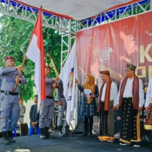 Estafet Kirab Pemilu Tiba di Kota Bima, KPU Terima Bendera Pataka dari Manggarai Barat