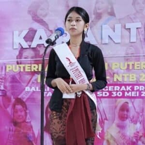Esy, Mahasiswa STIE Bima Terpilih sebagai Putri Remaja Indonesia NTB Persahabatan 2023