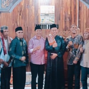 Salat Magrib Berjamaah di Jatibaru Timur, HM Rum Ajak Masyarakat Makmurkan Masjid