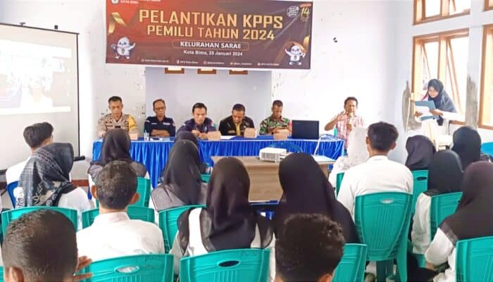 Dilantik, Anggota KPPS Kelurahan Sarae Diminta Bekerja Profesional