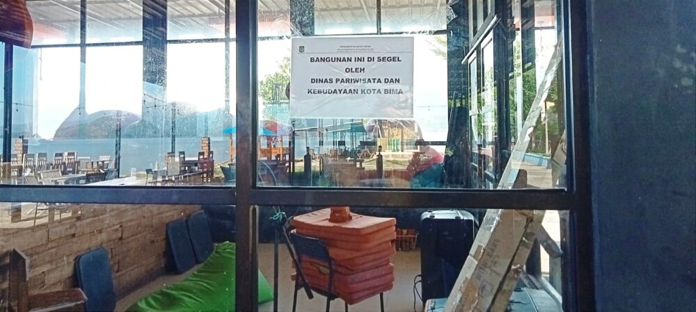 Miluna Cafe Lawata Disegel Dinas Pariwisata - Kabar Harian Bima