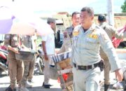 Sat Pol PP Kota Bima Tertibkan Pedagang Liar di Pasar Amahami