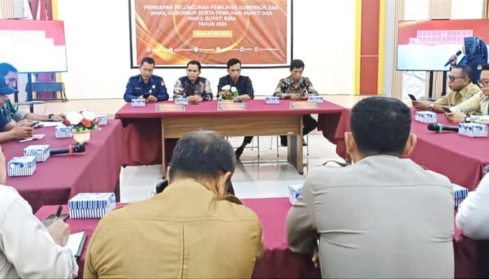 KPU Bima Rakor Persiapan Peluncuran Pilkada 2024