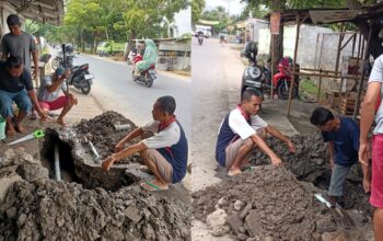 UPTD Air Bersih PUPR Kota Bima Perbaiki Kebocoran Pipa di Jalan Jenderal Sudirman - Kabar Harian Bima