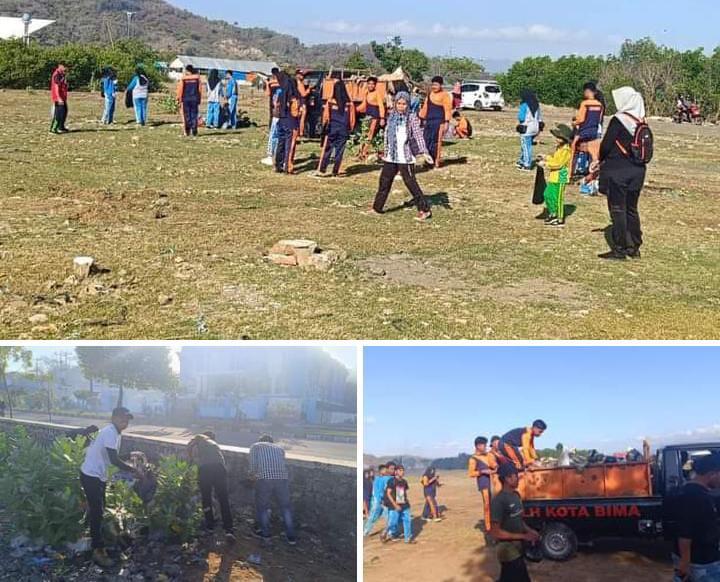 Komunitas Hijau JAO Bima Bersih-Bersih Pasar Amahami, Kepala UPT Pasar Sampaikan Apresiasi - Kabar Harian Bima