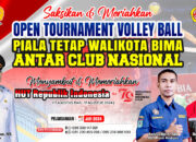 PBVSI dan PKT Kota Bima Gelar Open Turnamen Volly Ball Antar Club Nasional - Kabar Harian Bima