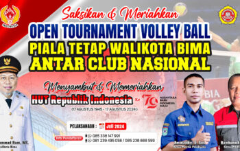 PBVSI dan PKT Kota Bima Gelar Open Turnamen Volly Ball Antar Club Nasional - Kabar Harian Bima