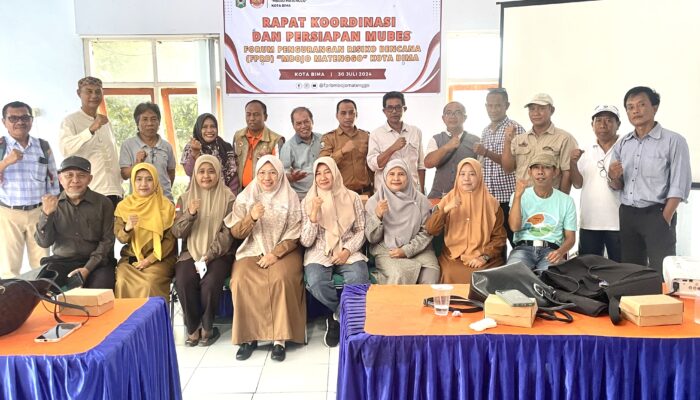 BPBD Kota Bima Rakor dan Persiapan Musyawarah Besar FPRB Mbojo Matenggo