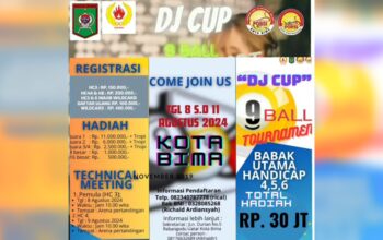 Open Turnamen DJ Cup se-NTB, POBSI Kota Bima Persiapkan Atlet untuk Kejurprov dan Porprov 2026 - Kabar Harian Bima