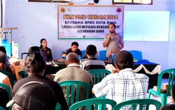 BPBD dan Mahasiswa KKN Unram Sosialisasi Pemanfaatan Air Hujan sebagai Solusi Mitigasi Bencana di Dara - Kabar Harian Bima