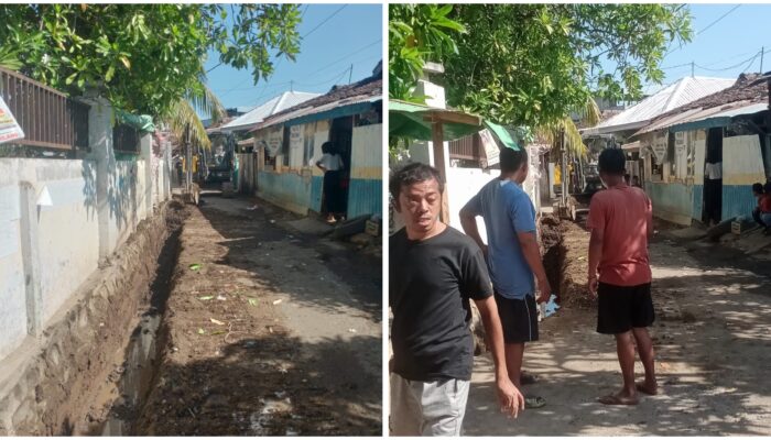 Aji Man Selesaikan Masalah Drainase di Kelurahan Tanjung, Warga Ucap Terima Kasih