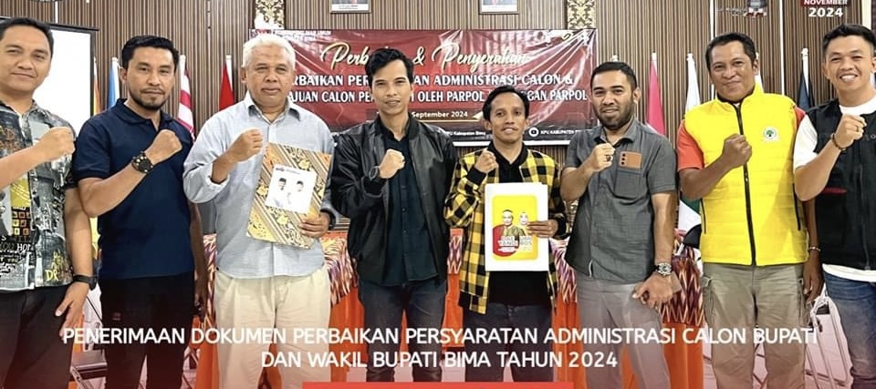 KPU Bima Terima Dokumen Perbaikan Calon Bupati dan Wakil Bupati Tahun 2024 - Kabar Harian Bima