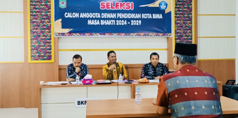 Dikpora Seleksi Dewan Pendidikan Kota Bima - Kabar Harian Bima