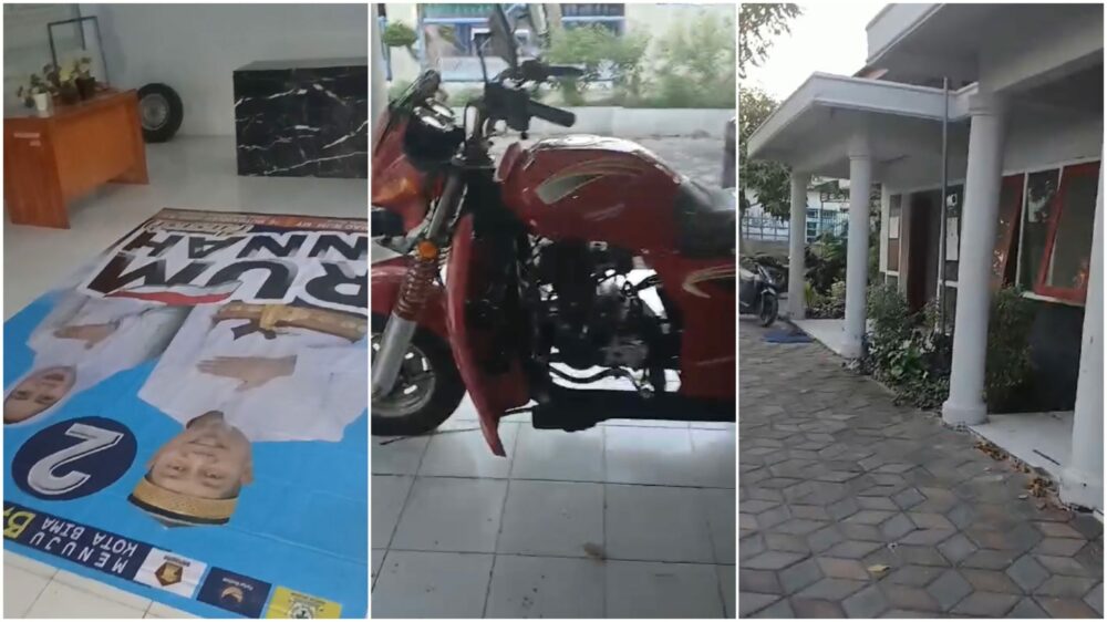 Beredar Video Spanduk Paslon Amanah di Kantor Kelurahan Tanjung, Begini Kata Lurah - Kabar Harian Bima