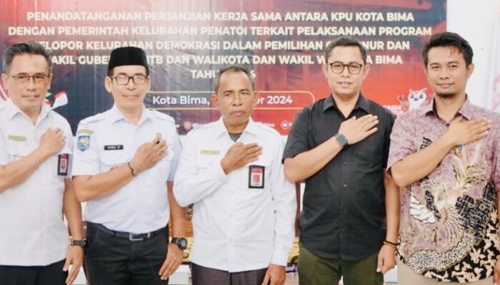 Pemkot Bima dan KPU Jalin Kerjasama untuk Program Pelopor Kelurahan Demokrasi