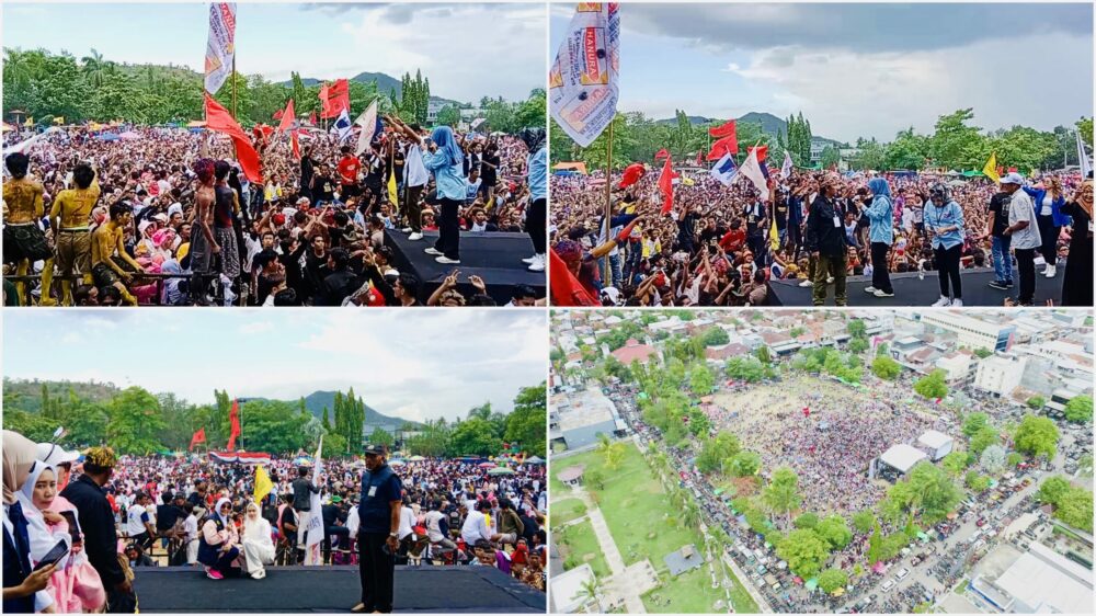 Kampanye Akbar Paslon AMANAH, Massa Tumpah Ruah di Lapangan Serasuba - Kabar Harian Bima