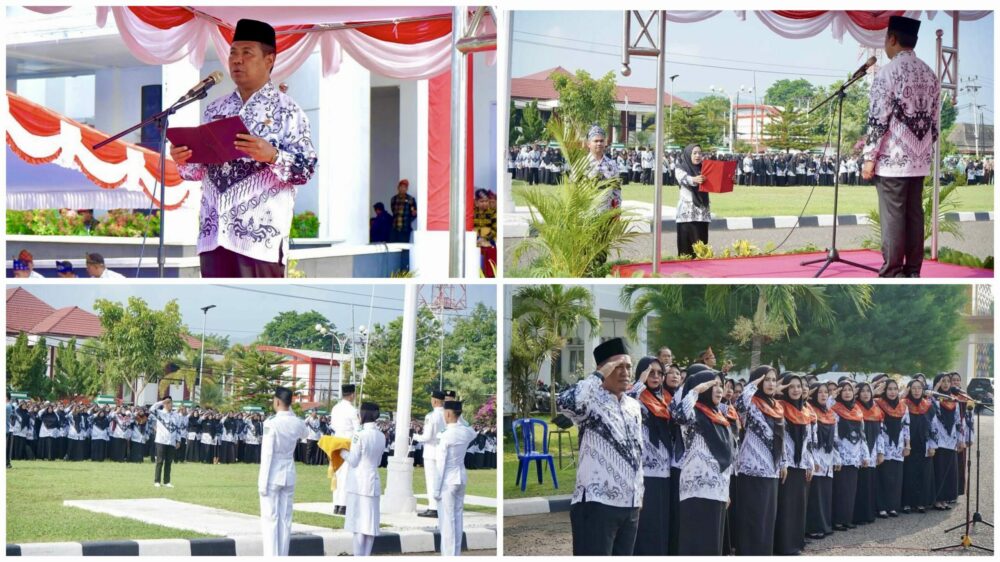 Upacara HGN 2024 di Kota Bima, H Mukhtar: Guru Penentu Masa Depan Bangsa - Kabar Harian Bima