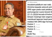 Pj Wali Kota Bima Perintahkan Kepala OPD Lapor Hasil Pemungutan Suara, Publik Pertanyakan Urgensi dan Netralitas - Kabar Harian Bima