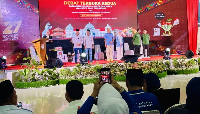 Debat Terbuka Kedua Pilkada Kota Bima 2024, Bahas Kebijakan Pembangunan Nasional dan Daerah