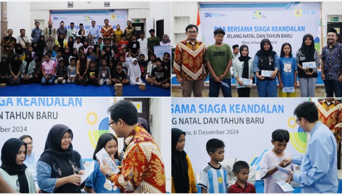 PLN UP3 Bima Bagikan Santunan dan Gelar Doa Bersama Jelang Tahun Baru 2025