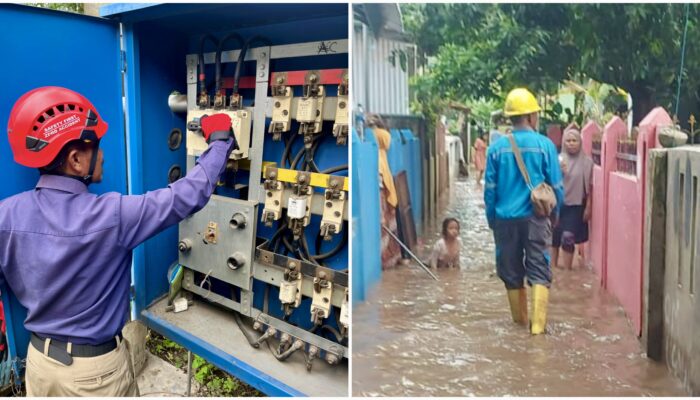 PLN UP3 Bima Sigap Pulihkan Jaringan Listrik Akibat Banjir Jelang Nataru 2025