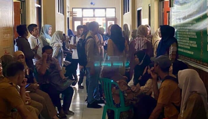 Membludak! Ribuan Pegawai Lulus P3K Urus SKCK Online di Polres Bima Kota