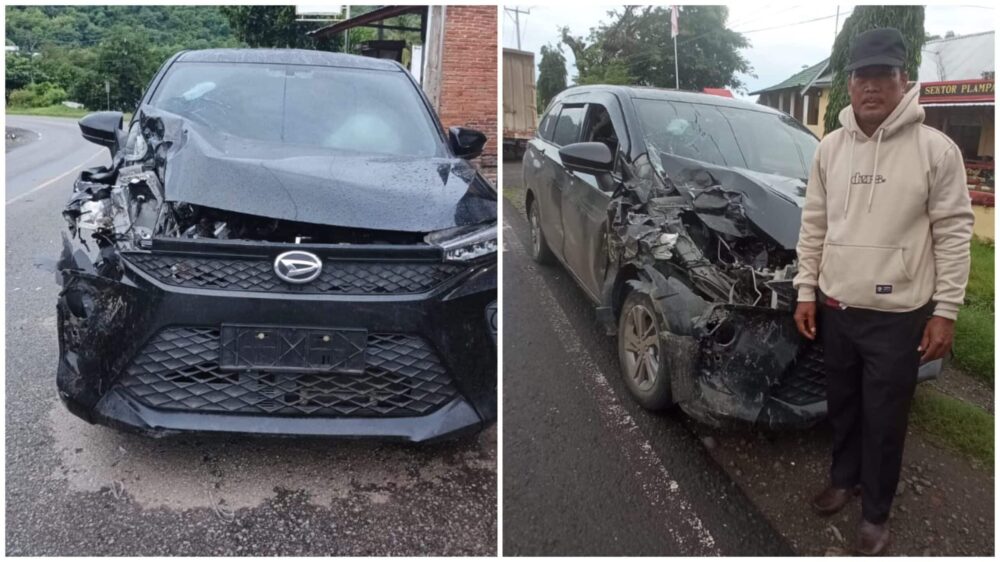 Mobil Dinas Camat Asakota Kecelakaan di Plampang, Camat dan Lurah Luka Ringan - Kabar Harian Bima