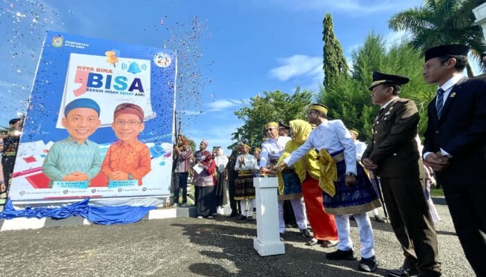 HUT ke-23 Kota Bima, Pemkot Launching Program BISA, Ajak Semua Wujudkan Kota Bersih dan Sehat