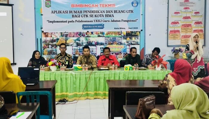 Siapkan UKKJ, Guru se-Kota Bima Ikuti Bimtek Aplikasi Rumah Pendidikan
