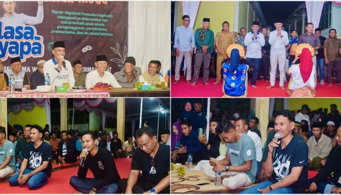 Ngopi Bareng di Ambalawi, Ady-Irfan Jaring Aspirasi Anak Muda