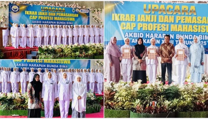61 Mahasiswi Akbid Harapan Bunda Bima Ikut Capping Day, Siap Terjun ke Dunia Praktik