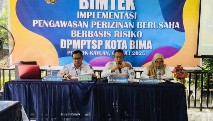 Bangun Iklim Usaha yang Kondusif, DPMPTSP Kota Bima Bimtek Pelaku Usaha